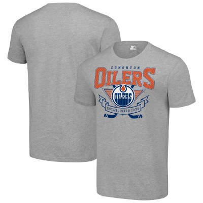 Футболка Edmonton Oilers Starter Team Logo Graphic - Heather Gray