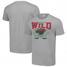 Футболка Minnesota Wild Starter Heather Gray Team Logo Graphic