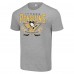 Футболка Pittsburgh Penguins Starter Heather Gray Team Logo Graphic