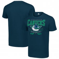 Vancouver Canucks Starter Navy Team Logo Graphic T-Shirt
