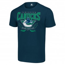 Vancouver Canucks Starter Navy Team Logo Graphic T-Shirt