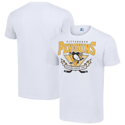 Pittsburgh Penguins Starter White Team Logo Graphic T-Shirt