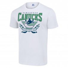 Vancouver Canucks Starter White Team Logo Graphic T-Shirt