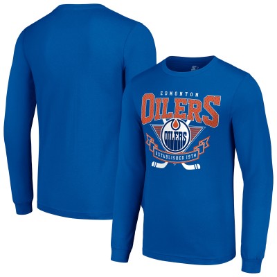 Футболка с длинным рукавом Edmonton Oilers Starter Team Logo Graphic - Royal