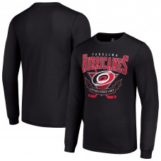 Футболка с длинным рукавом Carolina Hurricanes Starter Black Team Logo Graphic