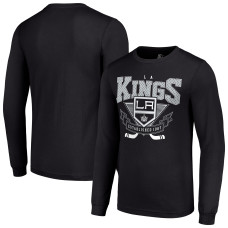 Los Angeles Kings Starter Black Team Logo Graphic Long Sleeve T-Shirt