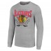 Футболка с длинным рукавом Chicago Blackhawks Starter 80s Inspired Team Logo - Heather Gray