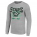 Футболка с длинным рукавом Dallas Stars Starter 80s Inspired Team Logo - Heather Gray