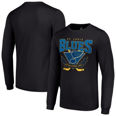 Футболка St. Louis Blues Starter Team Logo Graphic Long Sleeve - Black