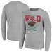 Футболка с длинным рукавом Minnesota Wild Starter Heather Gray 80s Inspired Team Logo