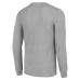 New York Islanders Starter Heather Gray 80s Inspired Team Logo Long Sleeve T-Shirt
