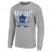 Футболка с длинным рукавом Toronto Maple Leafs Starter Heather Gray 80s Inspired Team Logo