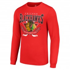 Футболка с длинным рукавом Chicago Blackhawks Starter Team Logo Graphic - Red