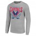 Футболка с длинным рукавом Washington Capitals Starter 80s Inspired Team Logo - Heather Gray