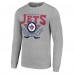 Футболка с длинным рукавом Winnipeg Jets Starter 80s Inspired Team Logo - Heather Gray