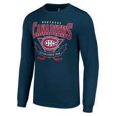 Футболка с длинным рукавом Montreal Canadiens Starter Team Logo Graphic - Navy