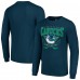 Vancouver Canucks Starter Navy Team Logo Graphic Long Sleeve T-Shirt