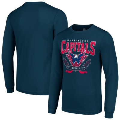 Футболка с длинным рукавом Washington Capitals Starter Team Logo Graphic - Navy