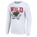 Футболка с длинным рукавом Minnesota Wild Starter White Team Logo Graphic