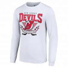 Футболка с длинным рукавом New Jersey Devils Starter Team Logo Graphic - White