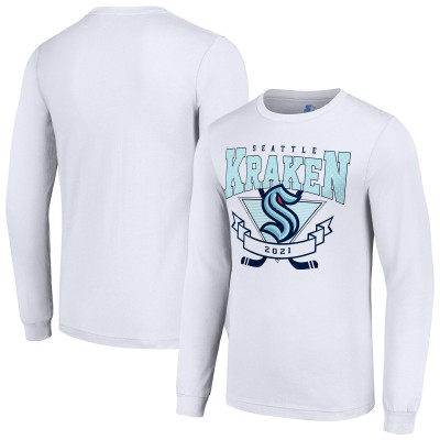 Футболка с длинным рукавом Seattle Kraken Starter Team Logo Graphic - White