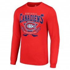 Футболка с длинным рукавом Montreal Canadiens Starter Team Logo Graphic - Red