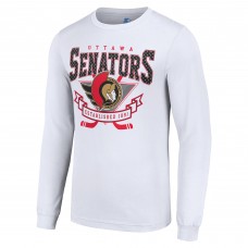 Футболка с длинным рукавом Ottawa Senators Starter Team Logo Graphic - White