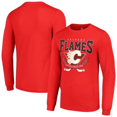 Футболка с длинным рукавом Calgary Flames Starter Team Logo Graphic - Red