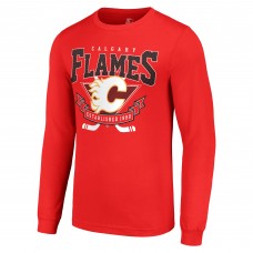 Футболка с длинным рукавом Calgary Flames Starter Team Logo Graphic - Red