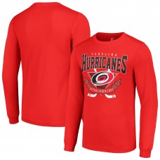 Carolina Hurricanes Starter Red Team Logo Graphic Long Sleeve T-Shirt