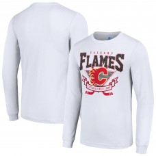 Футболка с длинным рукавом Calgary Flames Starter Team Logo Graphic - White