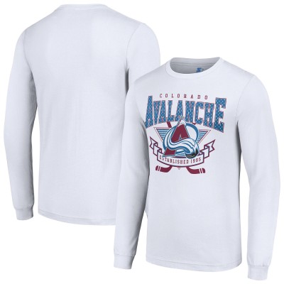 Футболка с длинным рукавом Colorado Avalanche Starter Team Logo Graphic - White