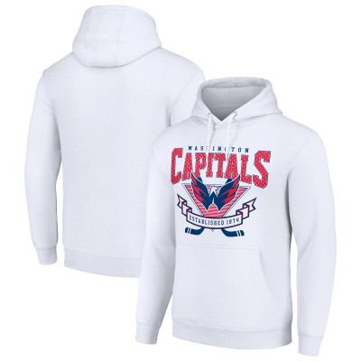 Толстовка Washington Capitals Starter White Team Logo Graphic Fleece Tri-Blend