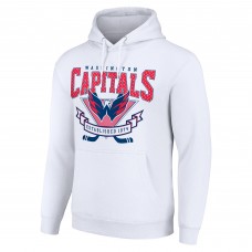 Толстовка Washington Capitals Starter White Team Logo Graphic Fleece Tri-Blend