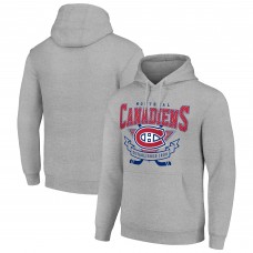 Толстовка Montreal Canadiens Starter Team Logo Graphic Fleece Tri-Blend - Heather Gray
