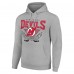 Толстовка New Jersey Devils Starter Team Logo Graphic Fleece Tri-Blend - Heather Gray