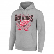 Толстовка Detroit Red Wings Starter Team Logo Graphic Fleece Tri-Blend - Heather Gray