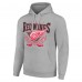 Толстовка Detroit Red Wings Starter Team Logo Graphic Fleece Tri-Blend - Heather Gray