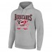 Толстовка Carolina Hurricanes Starter Heather Gray Team Logo Graphic Fleece Tri-Blend