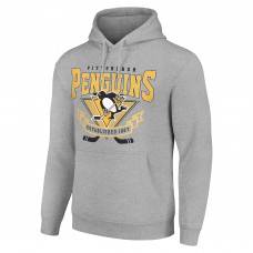 Толстовка Pittsburgh Penguins Starter Heather Gray Team Logo Graphic Fleece Tri-Blend