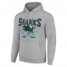 Толстовка San Jose Sharks Starter Team Logo Graphic Fleece Tri-Blend - Heather Gray