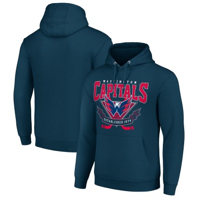Толстовка Washington Capitals Starter Navy Team Logo Graphic Fleece Tri-Blend