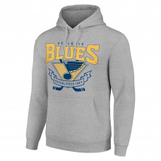 Толстовка St. Louis Blues Starter Team Logo Graphic Fleece Tri-Blend - Heather Gray