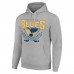 Толстовка St. Louis Blues Starter Team Logo Graphic Fleece Tri-Blend - Heather Gray