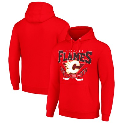 Толстовка Calgary Flames Starter Team Logo Graphic Fleece Tri-Blend - Red