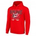 Толстовка Carolina Hurricanes Starter Red Team Logo Graphic Fleece Tri-Blend