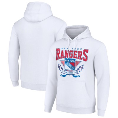 Толстовка New York Rangers Starter Team Logo Graphic Fleece Tri-Blend - White