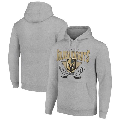 Толстовка Vegas Golden Knights Starter Team Logo Graphic Fleece Tri-Blend - Heather Gray