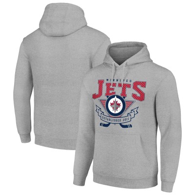 Толстовка Winnipeg Jets Starter Team Logo Graphic Fleece Tri-Blend - Heather Gray