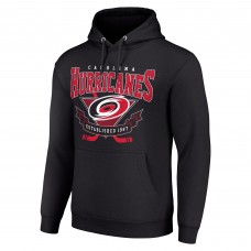 Толстовка Carolina Hurricanes Starter Black Team Logo Graphic Fleece Tri-Blend